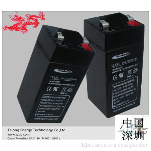 4V Electric Tool Battery-Telong 4V3ah Maintenance-Free Lead Acid Battery